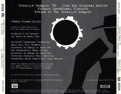 Crooklyn Dodgers ’95 – Return Of The Crooklyn Dodgers (Promo CDS) (1995) (FLAC + 320 kbps)