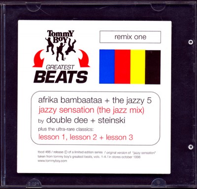 Afrika Bambaataa + The Jazzy 5 / Double Dee + Steinski – Jazzy Sensation (Remix) / Lesson 1, 2 & 3 (Promo CDS) (1997) (320 kbps)