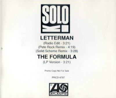 K-Solo – Letterman (Promo CDS) (1992) (320 kbps)