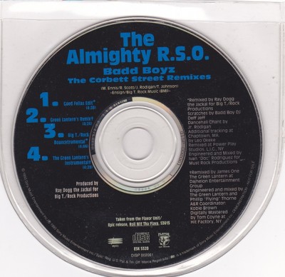 The Almighty RSO – Badd Boyz (Corbett St. Remixes) (Promo CDS) (1993) (320 kbps)