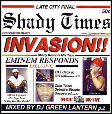 DJ Green Lantern – Invasion!! Shady Records Mixtape (CD) (2003) (FLAC + 320 kbps)