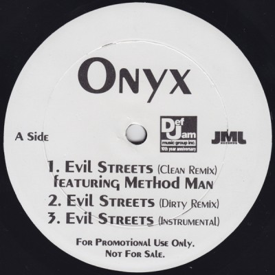 Onyx – Evil Streets (Remix) / Purse Snatchers Pt. 2 (Promo VLS) (1995) (FLAC + 320 kbps)