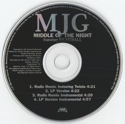 MJG – Middle Of The Night (Promo CDS) (1998) (FLAC + 320 kbps)