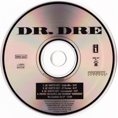 Dr. Dre – Lil’ Ghetto Boy (Promo CDS) (1992) (FLAC + 320 kbps)