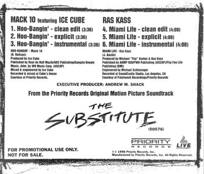 Mack 10 / Ras Kass – Hoo-Bangin’ / Miami Life (Promo CDS) (1996) (FLAC + 320 kbps)