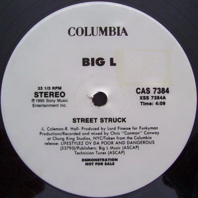 Big L – Street Struck (VLS) (1995) (FLAC + 320 kbps)