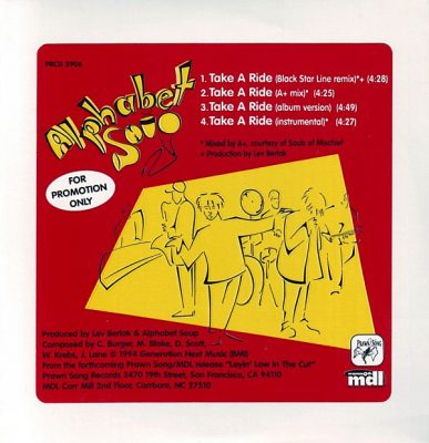 Alphabet Soup – Take A Ride (Promo CDS) (1994) (FLAC + 320 kbps)