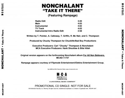 Nonchalant – Take It There (Promo CDS) (1998) (FLAC + 320 kbps)