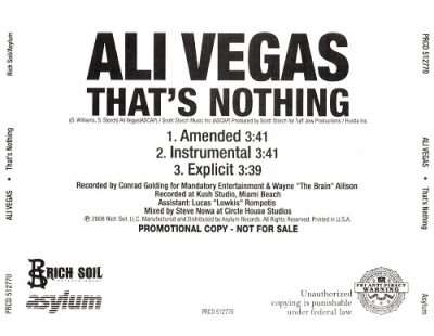 Ali Vegas – That’s Nothing (Promo CDS) (2008) (FLAC + 320 kbps)