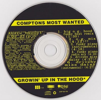 Compton’s Most Wanted – Growin Up In The Hood (Promo CDS) (1991) (FLAC + 320 kbps)