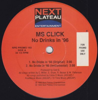 MS Click – No Drinks In ’96 (VLS) (1996) (FLAC + 320 kbps)