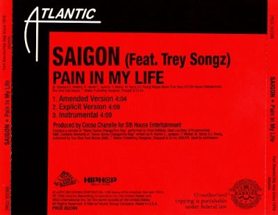 Saigon – Pain In My Life (Promo CDS) (2006) (FLAC + 320 kbps)
