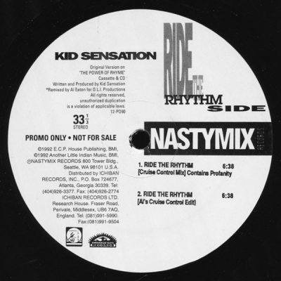 Kid Sensation – Ride The Rhythm (Promo VLS) (1992) (FLAC + 320 kbps)