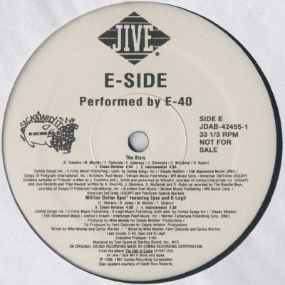 E-40 & B-Legit – The Sick Sides (Vinyl Sampler) (1997) (FLAC + 320 kbps)