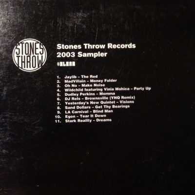 VA – Stones Throw 2003 Sampler (CD) (2003) (FLAC + 320 kbps)