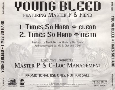 Young Bleed – Times So Hard (Promo CDS) (1998) (FLAC + 320 kbps)