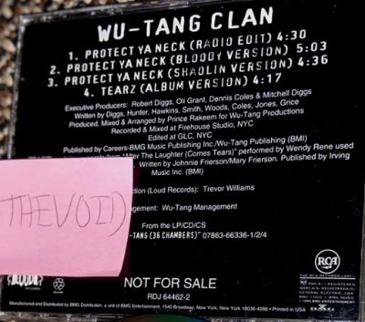 Wu-Tang Clan – Protect Ya Neck (Promo CDS) (1994) (FLAC + 320 kbps)