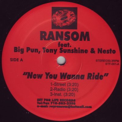 Ransom / Reef Hustle – Now You Wanna Ride / You’ll See (VLS) (2000) (FLAC + 320 kbps)