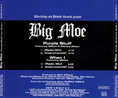 Big Moe – Purple Stuff / When I (Promo CDS) (2001) (FLAC + 320 kbps)