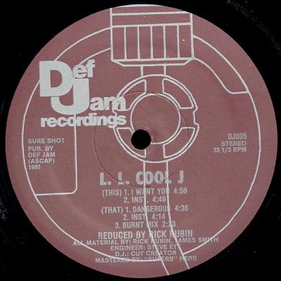 LL Cool J – I Want You / Dangerous (VLS) (1985) (FLAC + 320 kbps)