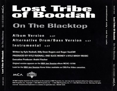 Lost Tribe Of Boodah – On The Blacktop (Promo CDS) (1994) (FLAC + 320 kbps)