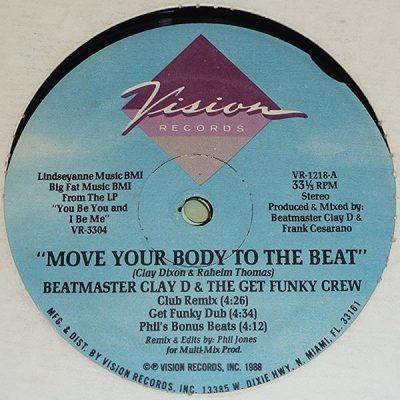 Beatmaster Clay D & The Get Funky Crew – Move Your Body To The Beat / Do Your Duty (VLS) (1988) (FLAC + 320 kbps)