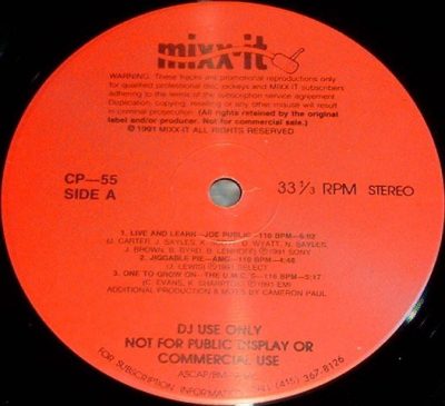 VA – Mixx-it 55 (Vinyl) (1991) (FLAC + 320 kbps)