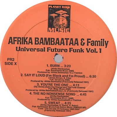 Afrika Bambaataa & Family – Universal Future Funk Vol. 1 (Vinyl) (1998) (FLAC + 320 kbps)