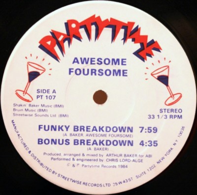 Awesome Foursome – Funky Breakdown (VLS) (1984) (FLAC + 320 kbps)