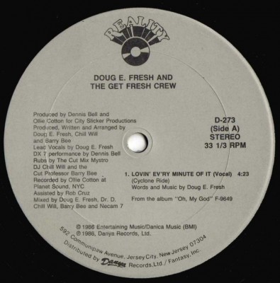 Doug E. Fresh And The Get Fresh Crew – Lovin' Every Minute Of It (VLS) (1986) (FLAC + 320 kbps)