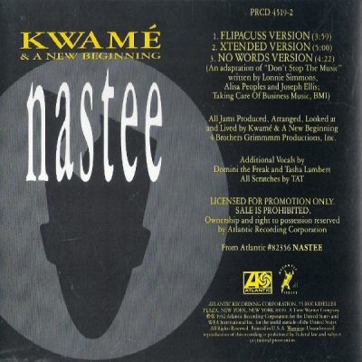 Kwamé And A New Beginning – Nastee (Promo CDS) (1992) (FLAC + 320 kbps)