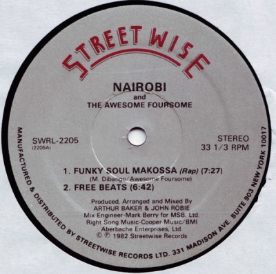 Nairobi & The Awesome Foursome – Funky Soul (VLS) (1982) (320 kbps)
