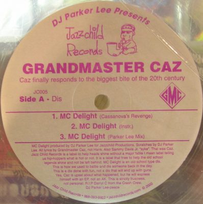 Grandmaster Caz ‎– MC Delight (Casanova's Revenge) (2000) (VLS) (192 kbps)