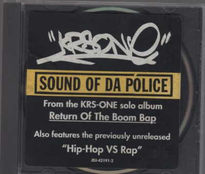 KRS-One – Sound Of Da Police (Promo CDS) (1993) (FLAC + 320 kbps)