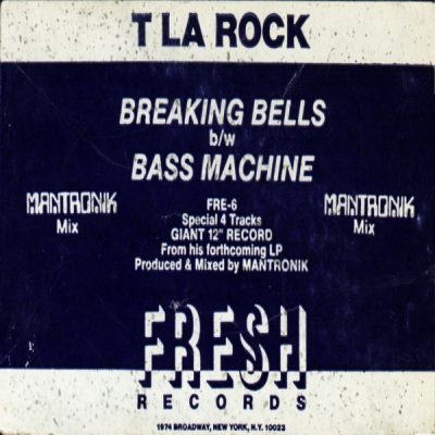 T La Rock – Breaking Bells / Bass Machine (VLS) (1986) (FLAC + 320 kbps)