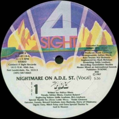 MC ADE – Nightmare On A.D.E. Street (VLS) (1987) (FLAC + 320 kbps)