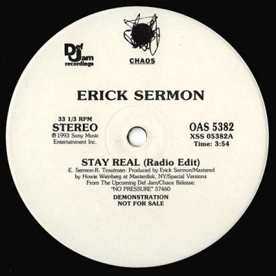 Erick Sermon – Stay Real (Promo VLS) (1993) (320 kbps)