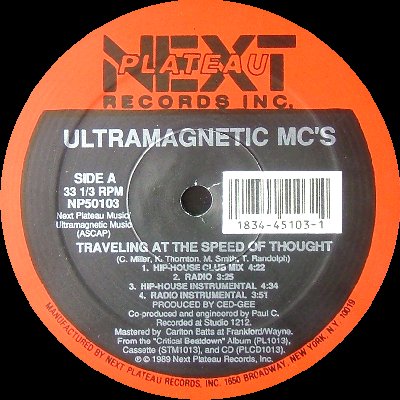 Ultramagnetic MC’s – Traveling At The Speed Of Thought / A Chorus Line (VLS) (1989) (FLAC + 320 kbps)