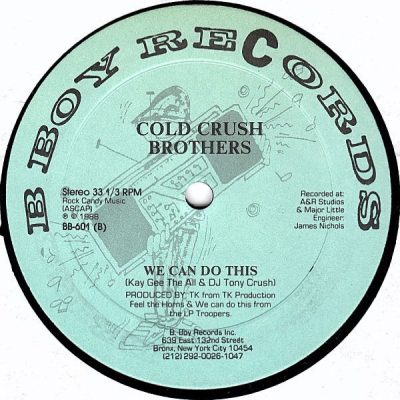 Cold Crush Brothers – Feel The Horns / We Can Do This (VLS) (1988) (FLAC + 320 kbps)