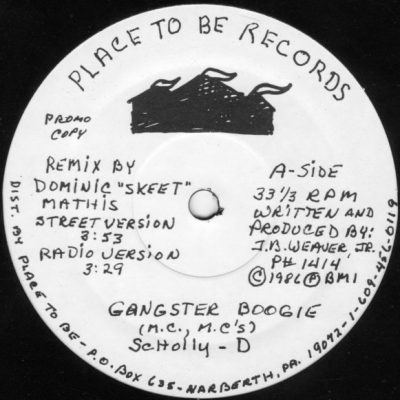 Schoolly D ‎- Gangster Boogie (M.C., M.C's) / Maniac (1986) (VLS) (192 kbps)