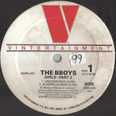 The BBoys – Girls – Part 2 (VLS) (1985) (FLAC + 320 kbps)