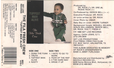 Fila Fresh Crew – Tuffest Man Alive (1988) (Cassette) (320 kbps)
