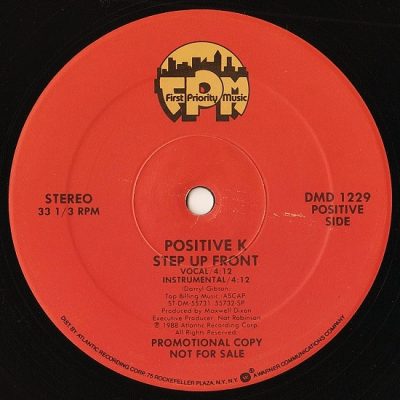 Positive K – Step Up Front (1988) (VLS) (320 kbps)