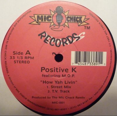 Positive K featuring M.O.P. ‎– How Yah Livin’ (VLS) (1997) (192 kbps)