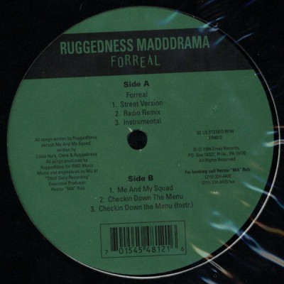Ruggedness Madddrama – Forreal (VLS) (1994) (FLAC + 320 kbps)