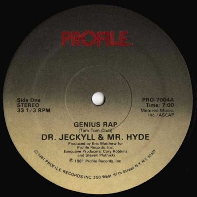 Dr. Jeckyll & Mr. Hyde – Genius Rap (VLS) (1981) (FLAC + 320 kbps)