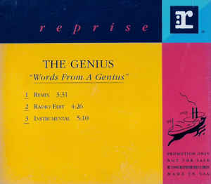 The Genius – Words From A Genius (CDS Promo) (1991) (FLAC + 320 kbps)