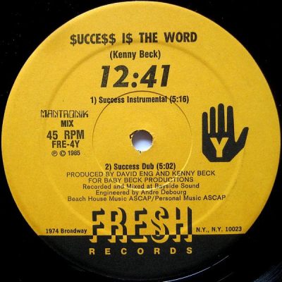 12:41‎ – Success Is The Word (VLS) (1985) (FLAC + 320 kbps)