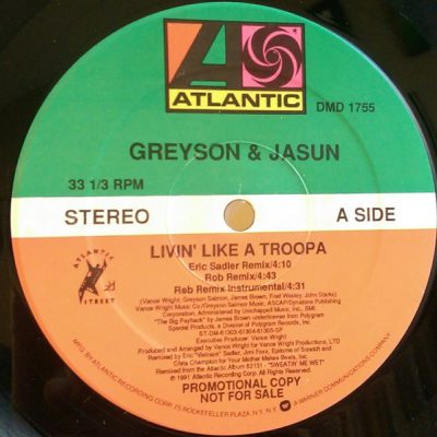 Greyson & Jasun – Livin’ Like A Troopa (VLS) (1991) (FLAC + 320 kbps)