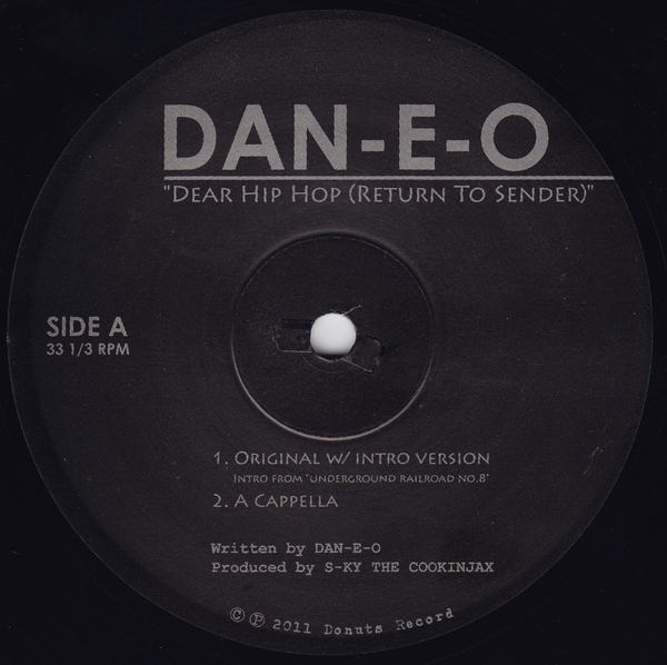Dan-E-O – Dear Hip Hop (Return To Sender) (VLS) (2011) (FLAC + 320 kbps)